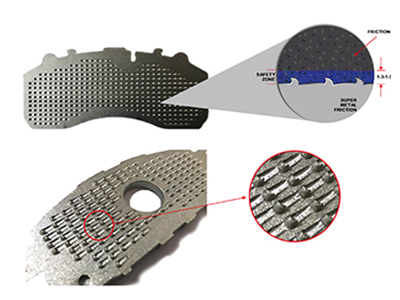 NEW TECHNOLOGY OF BRAKE PAD BACKING PLATES WITH HOOKS