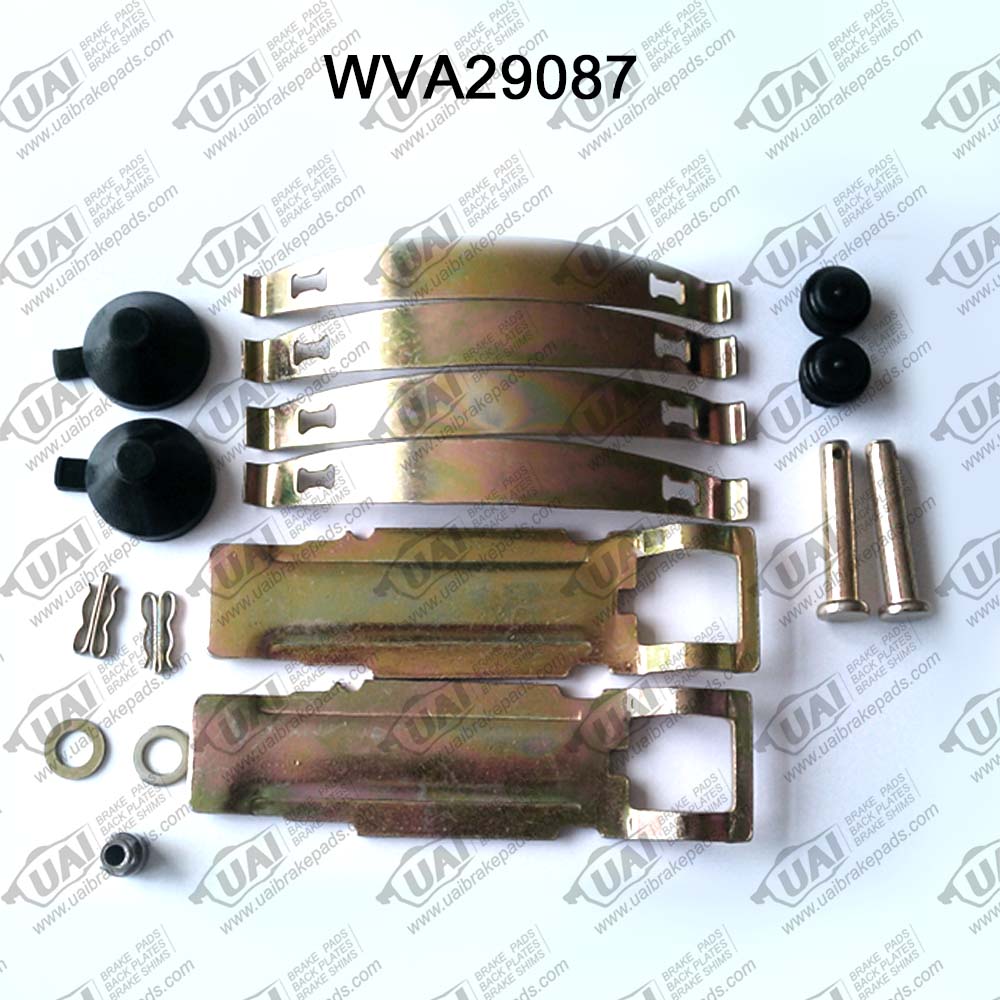 Color Zinc Coated WVA29087 Brake Pads Accessory Kits 